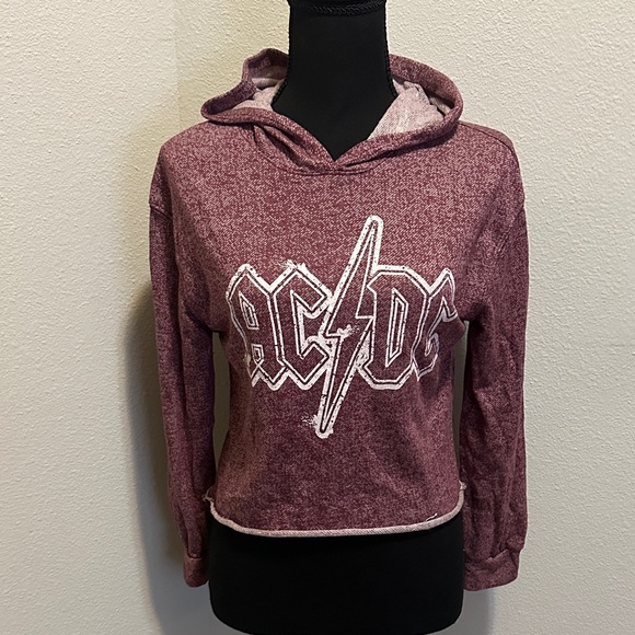 AC/DC Kids Maroon Hoodie - Picture 1 of 3